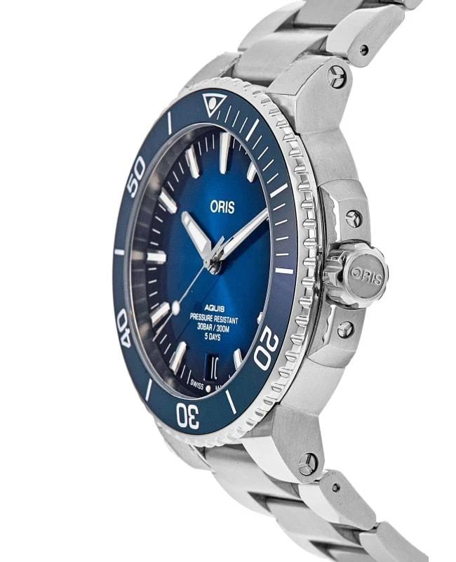 Oris Oris Aquis Date Automatic Blue Dial Ceramic Bezel Steel Men's Watch 01 400 7763 4135-07 8 24 09PEB 3