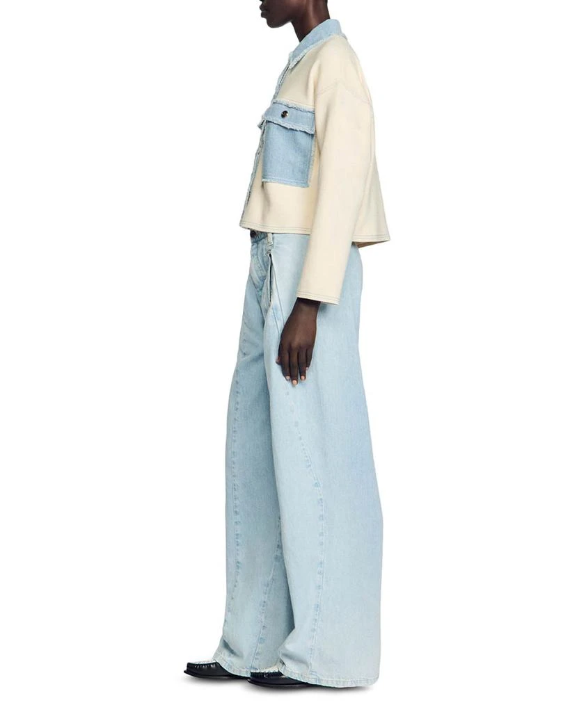 Sandro Dolly Cropped Coatigan 4