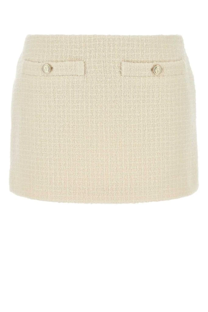 Gucci Gucci Damier Bouclé Tweed Mini Skirt 1