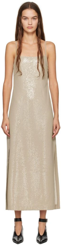 Max Mara Beige Alias Midi Dress 1