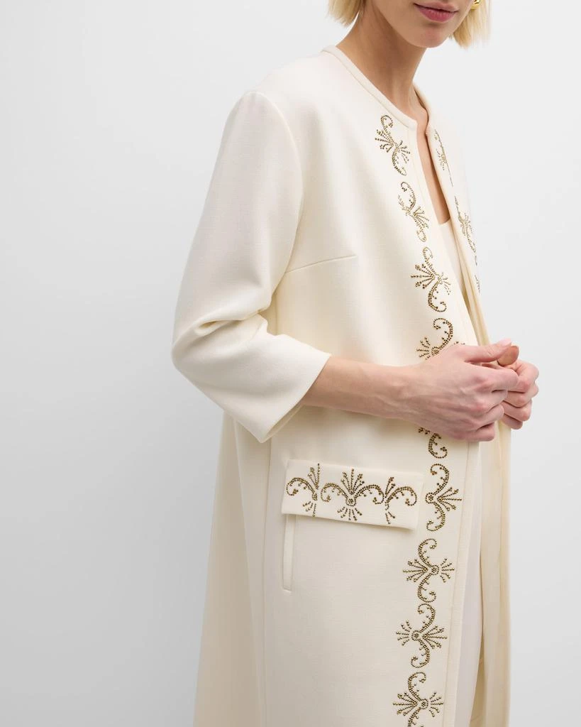 Libertine Eisenhower Embellished Open Duster Coat 6