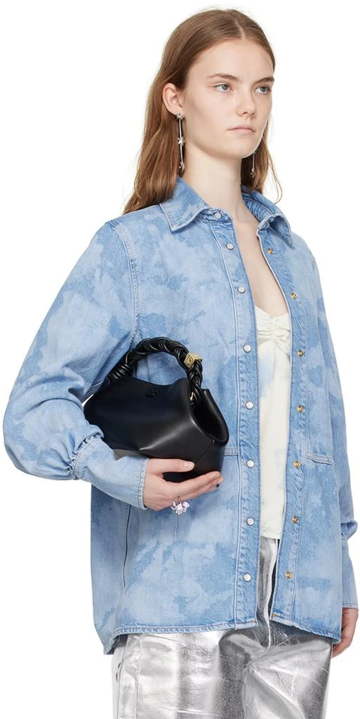 Ganni Blue Bleach Denim Shirt 2