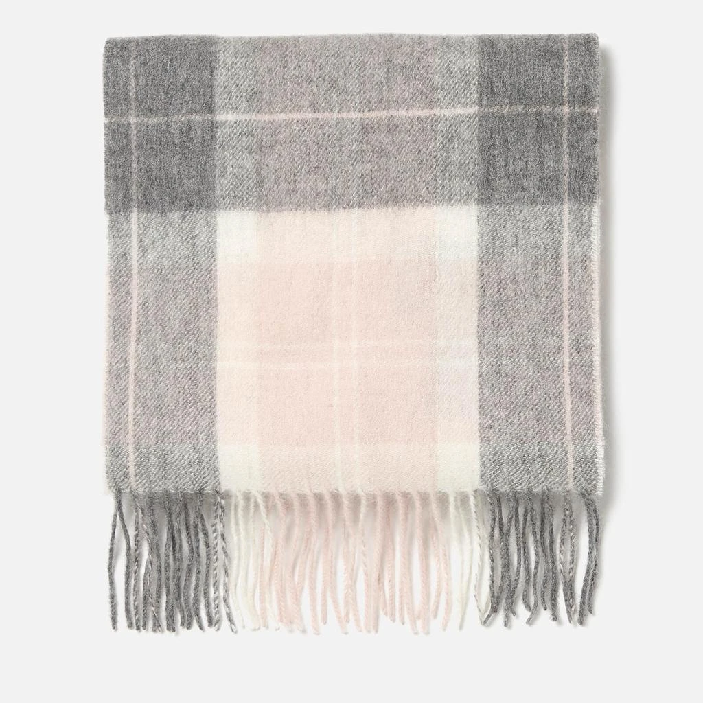 Barbour Women's Tartan Scarf - Pink/Grey Tartan 2