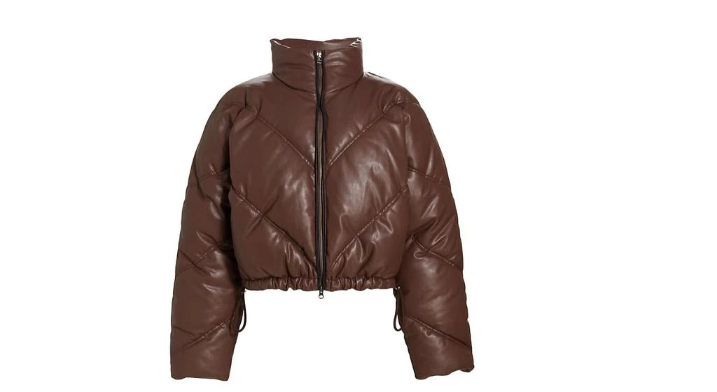 A.L.C. Women's Morrison Brown Puffer Coat Jacket 1