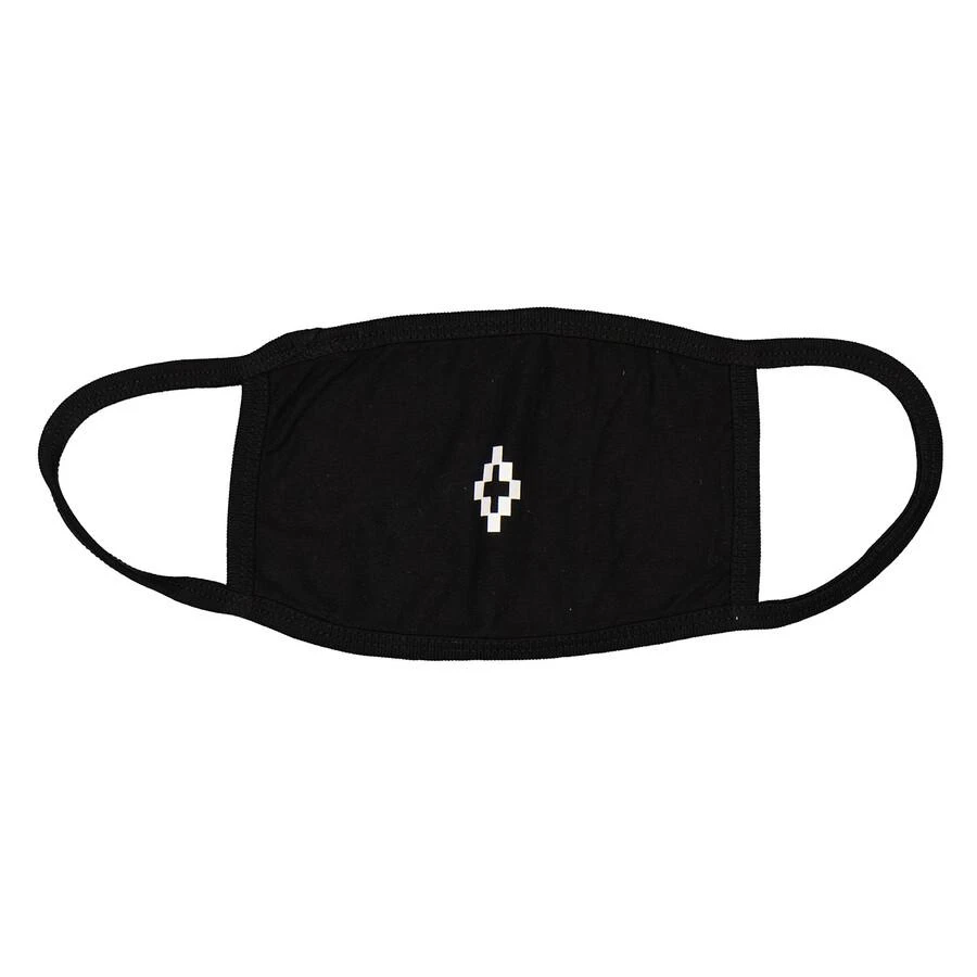 Marcelo Burlon Cross Face Mask In Black/White 1