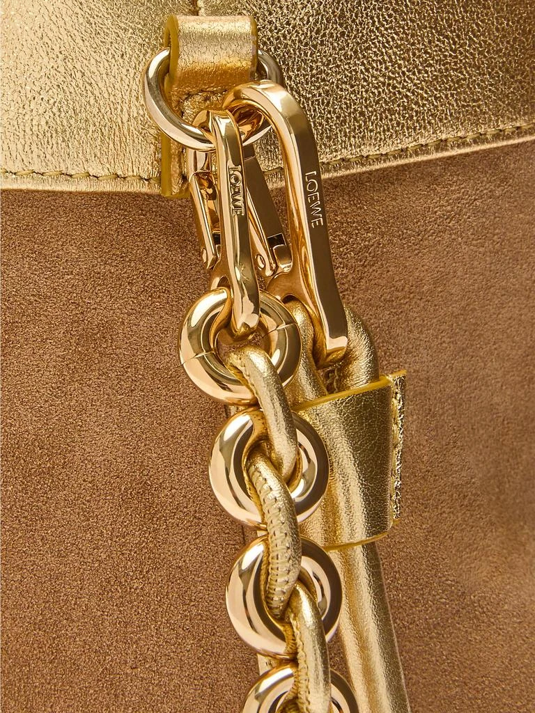Loewe Medium Flamenco Laminated Leather Shoulder Bag 9