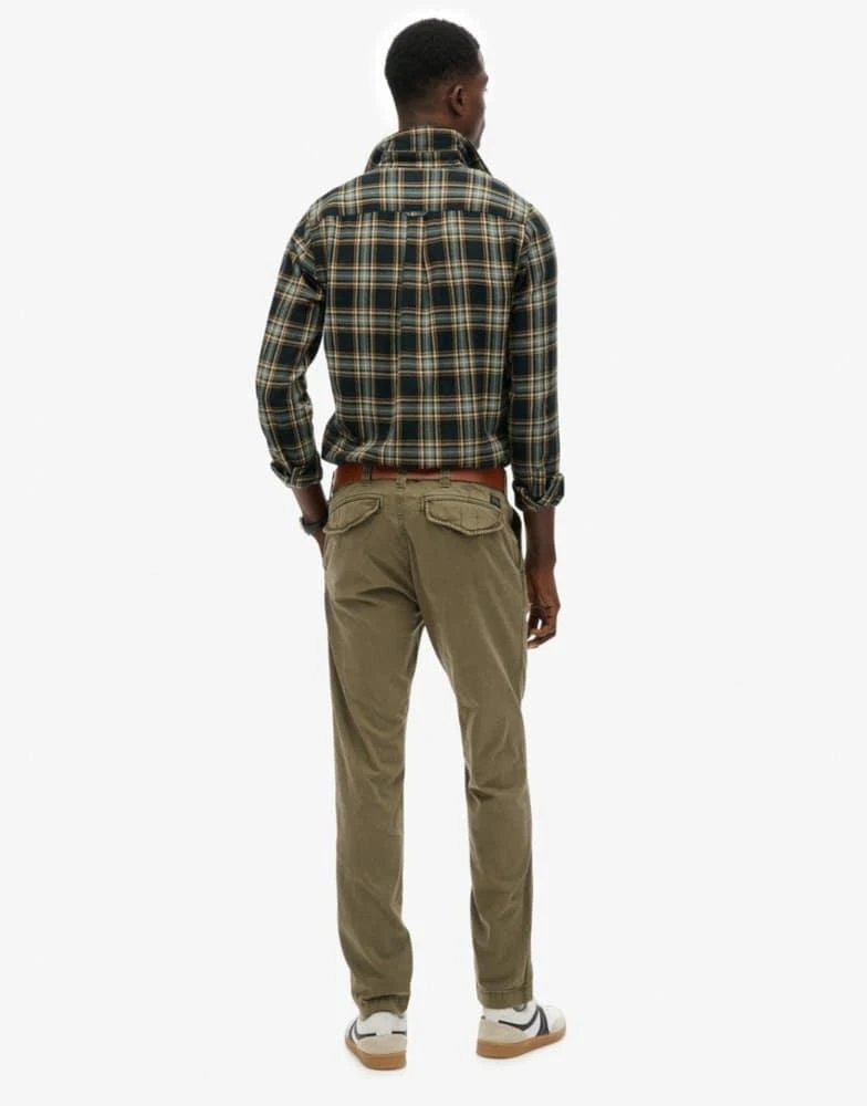 Superdry Superdry Utility chino trousers in chive green 3
