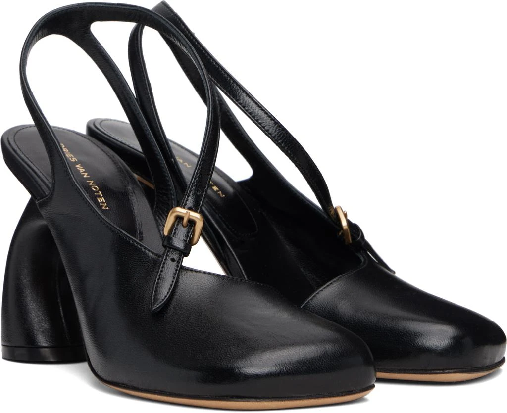 Dries Van Noten Black Cutout Heels 4