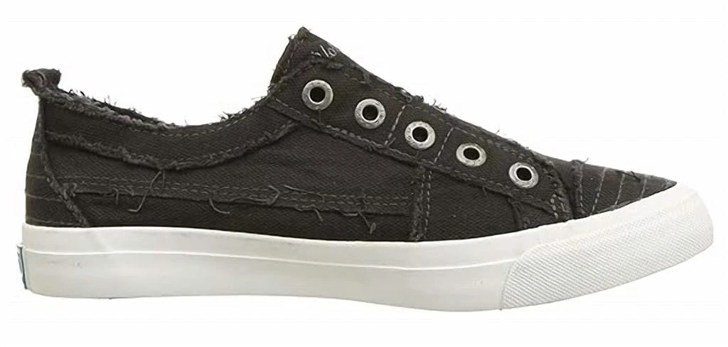 Blowfish Women's Play Canvas Sneaker In Black Smoked 1