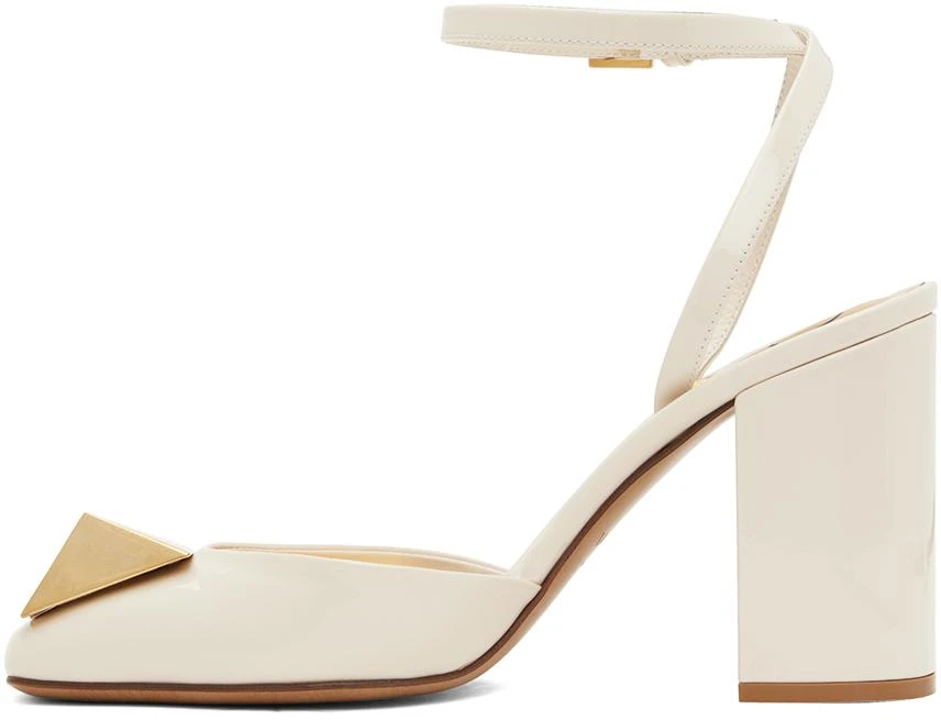 Valentino Off-White One Stud Heels 3