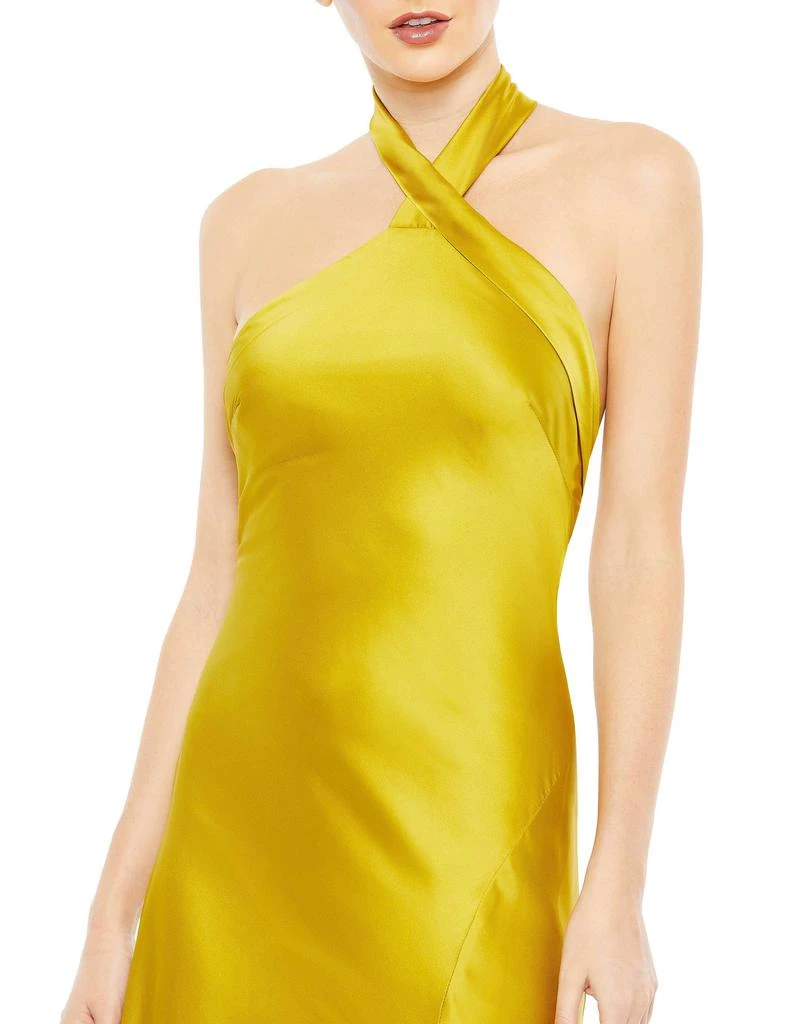 Mac Duggal Asymmetrical Crisscross Halter Gown 2