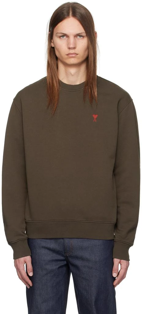AMI Brown Ami de Coeur Sweatshirt 1