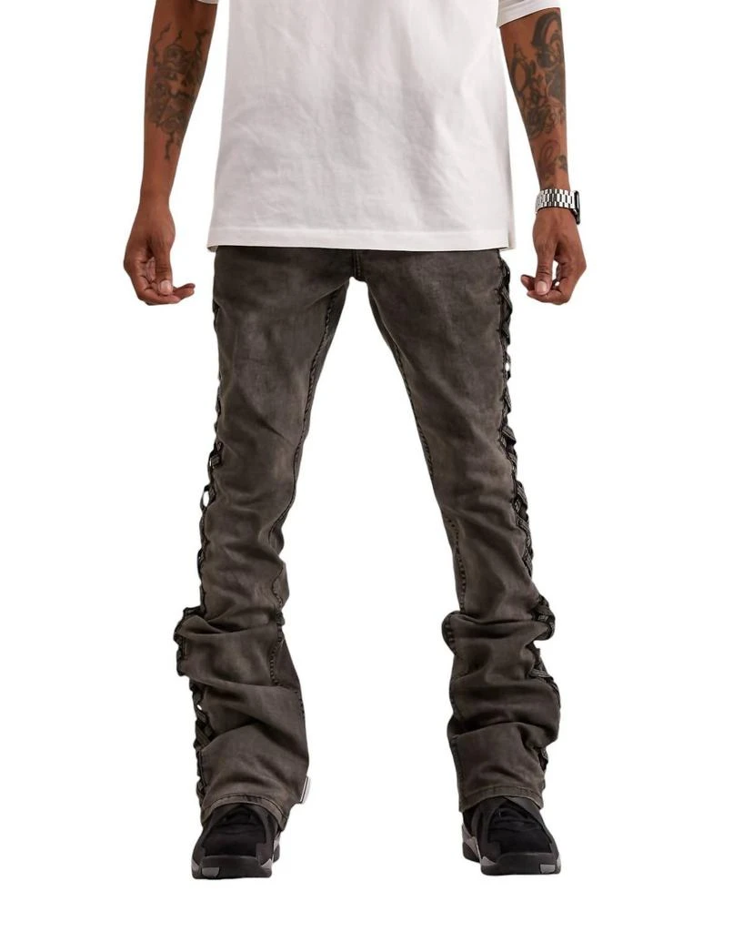 SERENEDE Men's River Stacked Jean In Grey 1