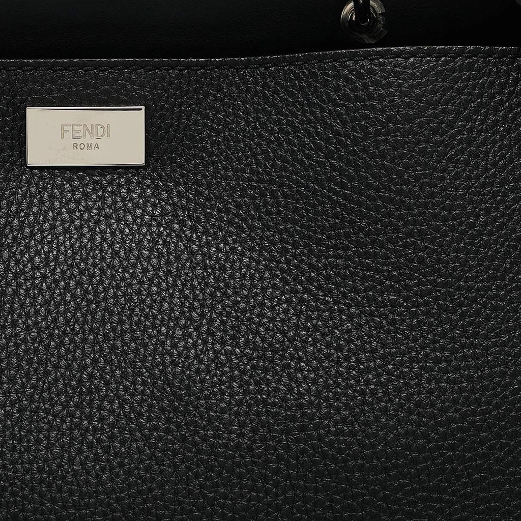Fendi Fendi Black Leather Peekaboo Iconic Essential Bag 6