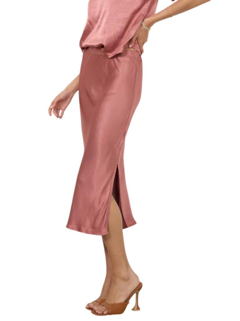 LAmade DORIT SILKY SLIP SKIRT