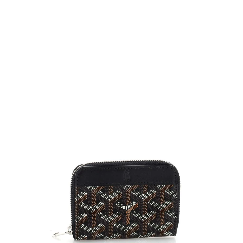Goyard Matignon Zip Wallet Coated Canvas with Leather PM 2
