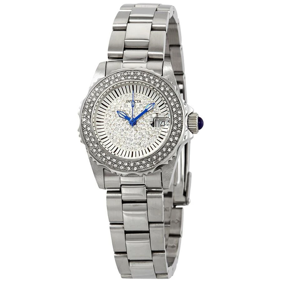 Invicta Angel Silver Crystal-set Dial Ladies Watch 28439 1