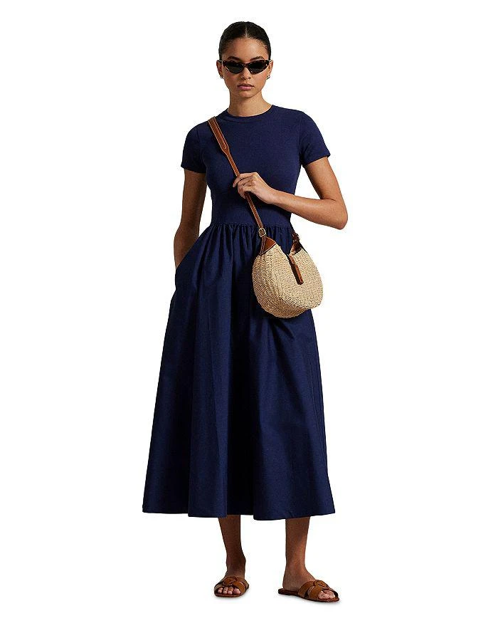Ralph Lauren Lauren Ralph Lauren Cotton Short Sleeve Dress - Dresses &  Skirts - Free Shipping - BeyondStyle