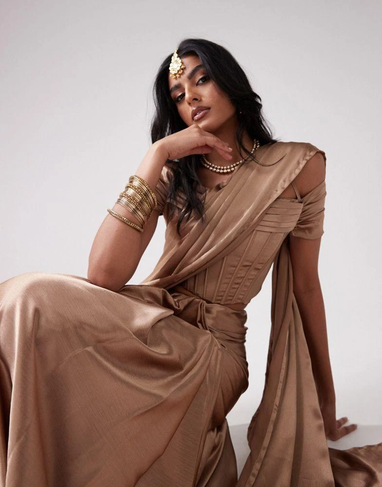 Kanya London Kanya London corset top co-ord in praline 5