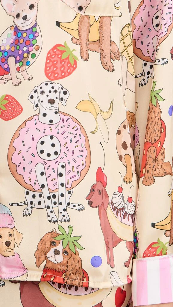 Karen Mabon Dog Desserts Long Sleeve Pajama Set 5