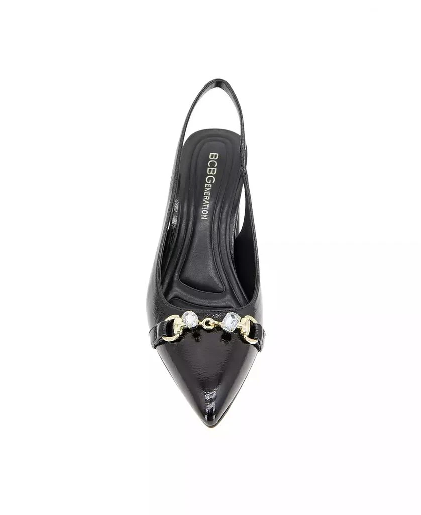 BCBG Women's Gardin Slingback Block Heel Pumps 7