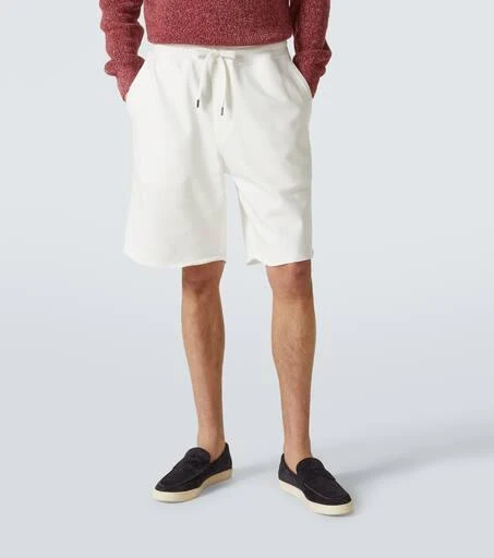 Brunello Cucinelli Cotton-blend jersey shorts 3