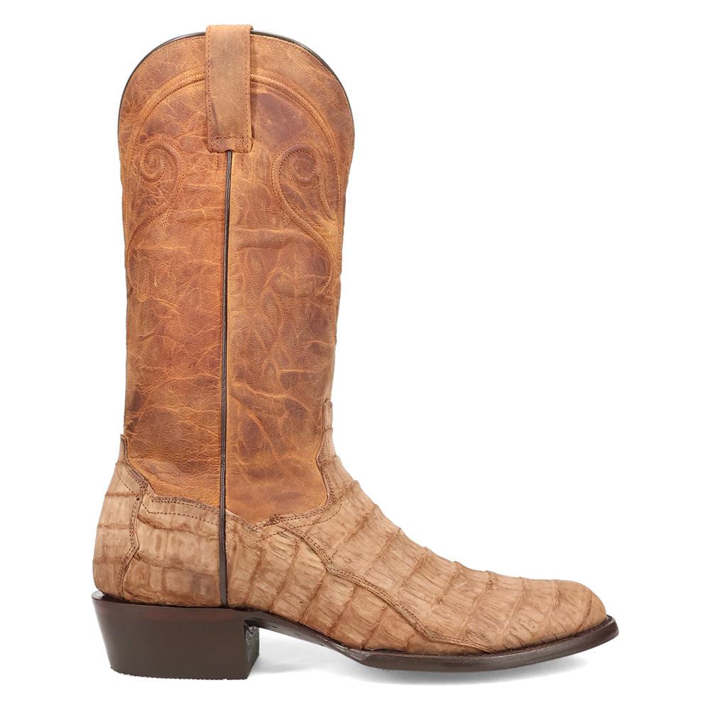 Dan Post Boots Makara Caiman Round Toe Pull On Cowboy Boots