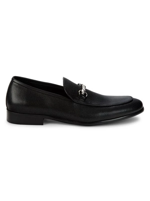 Saks Fifth Avenue Dolo Perforated Leather Loafers 1