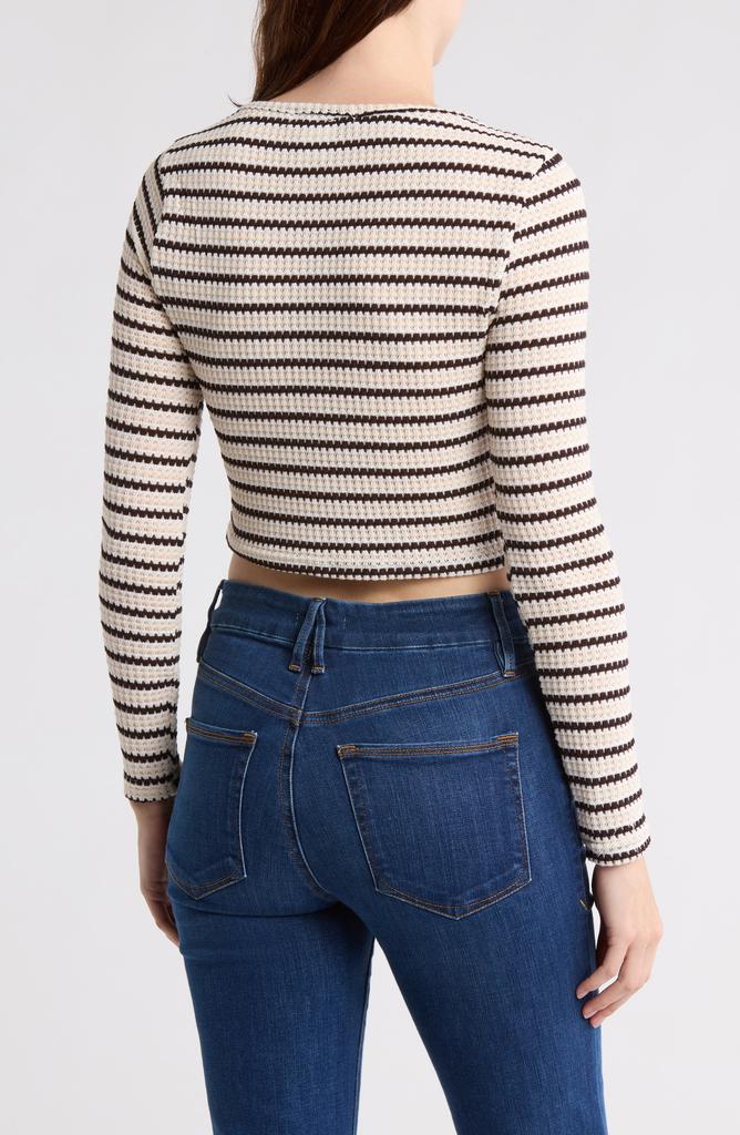 Cotton Emporium Stripe Button Down Cardigan