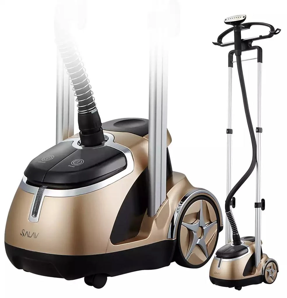 SALAV Professional Garment Steamer with Retractable Power Cord and Foot Pedal Control, GS49-DJ 1