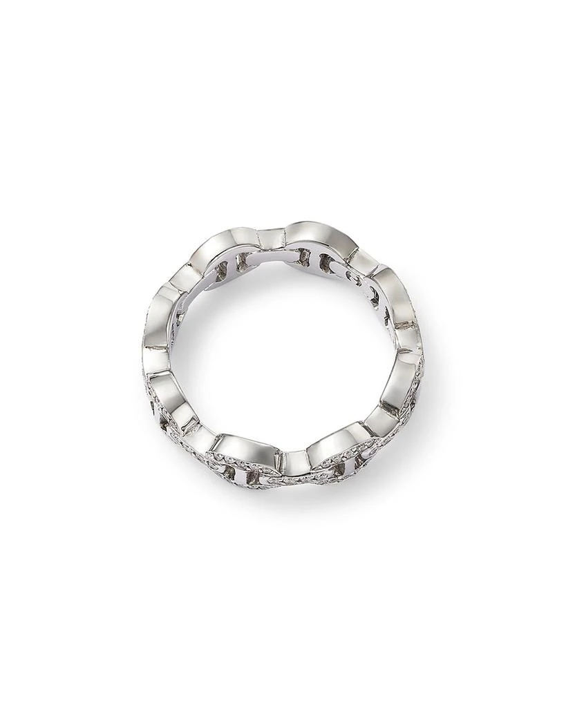Hoorsenbuhs 18K White Gold Heritage Diamond Tri Link Ring 3