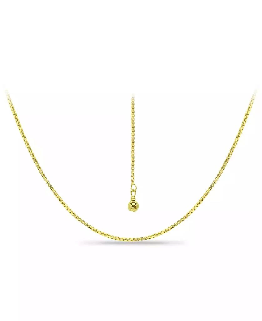Giani Bernini Adjustable 16"- 22" Box Link Chain Necklace in 18k Gold-Plated Sterling Silver, Created for Macy's (Also in Sterling Silver) 4