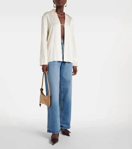 Jacquemus Bisou Perle croc-effect leather shoulder bag 5