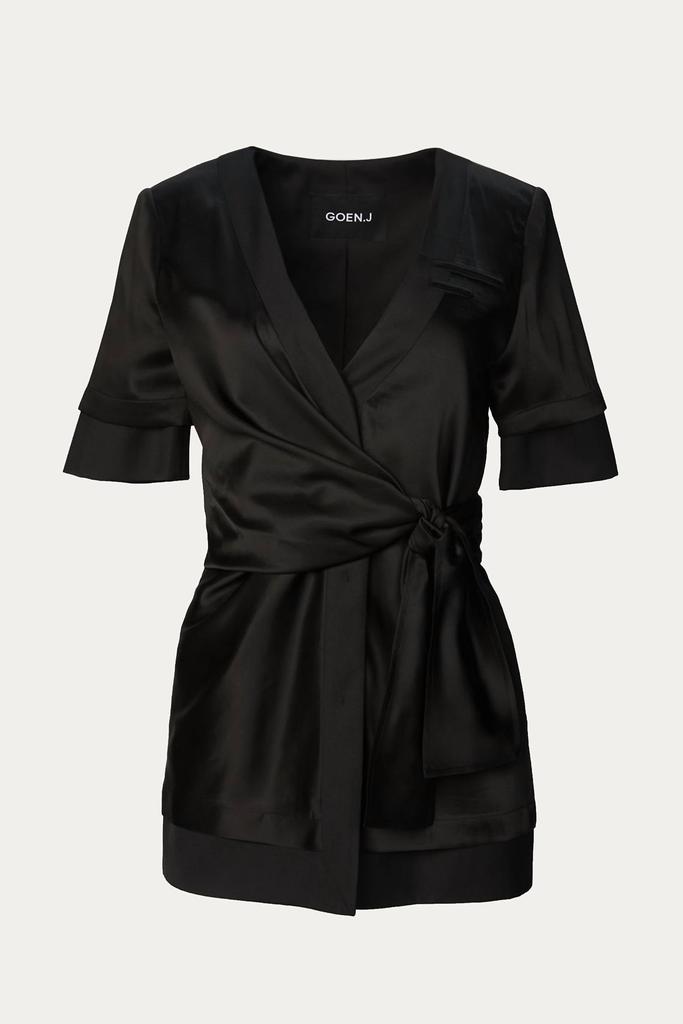 GOEN.J Goen.J - INSIDE-OUT WRAP BLAZER