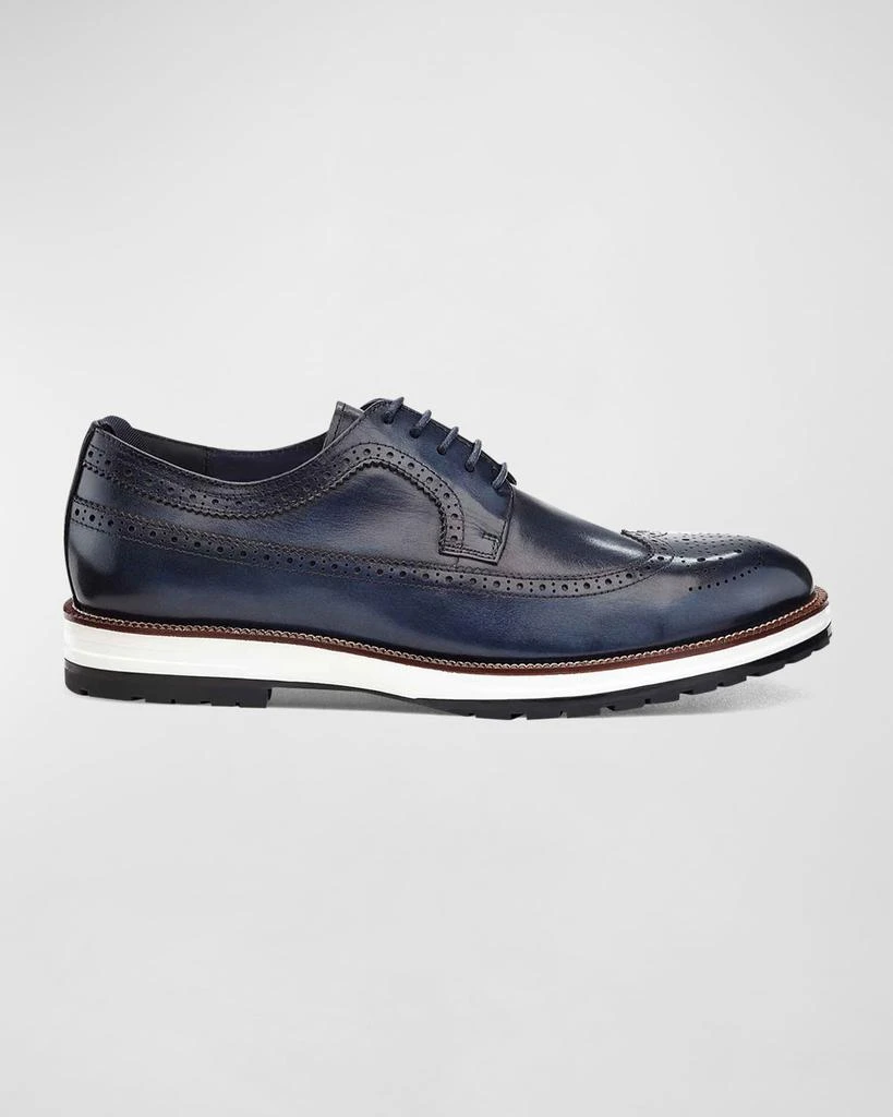 Ike Behar Men's Louis Hybrid Wing-Tip Leather Derby Shoes 1