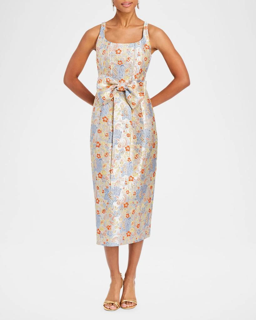 Shop Audrey Bow-Front Metallic Jacquard Midi Dress on Sale at BeyondStyle   Get 67% Off Audrey Bow-Front Metallic Jacquard Midi Dress with Limited-Time  Flash Deals, Exclusive Discounts, and Special Offers. Enjoy Unbeatable
