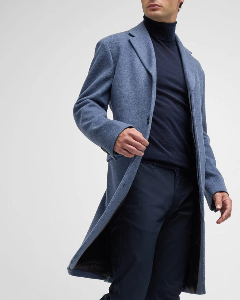 Cardinal of Canada Men's Mercer Classic Wool-Blend Topcoat 7