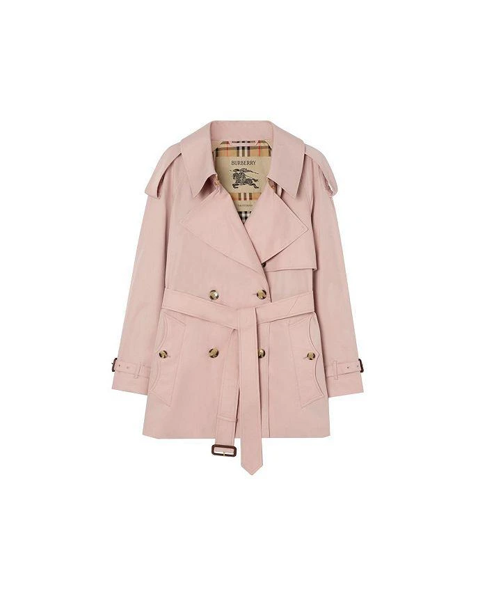 Burberry Short Tropical Gabardine Fitzrovia Trench Coat 5