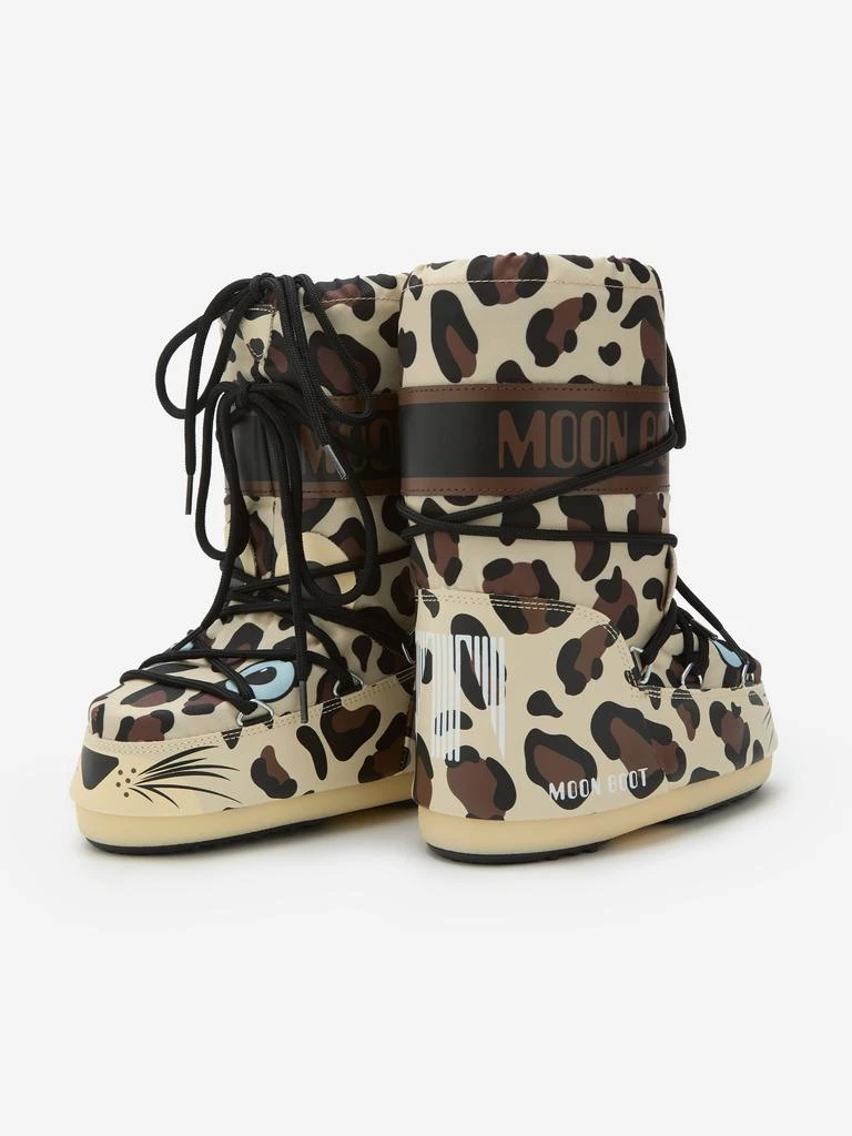 Moon Boot Moon Boot Kids Icon Leopard Boots in Brown 3