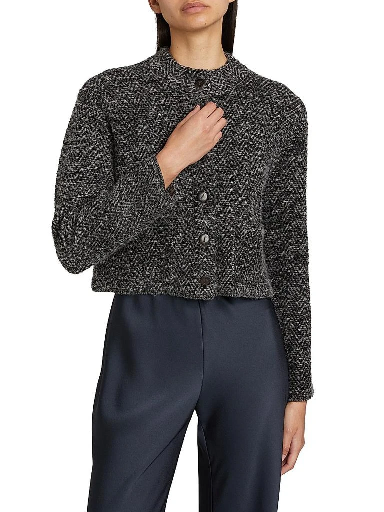 Vince Herringbone Textured Cardi Jacket 3