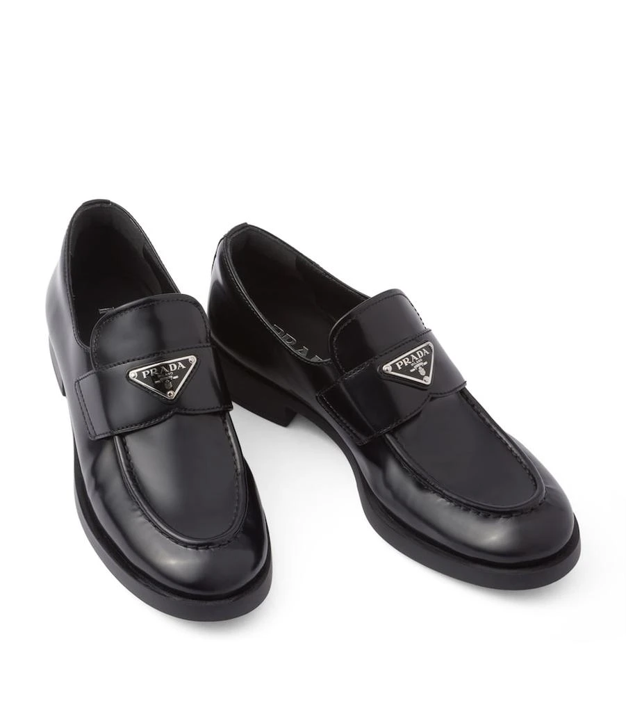 Prada Calfskin Brushed Loafers 2