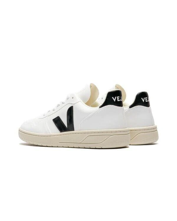 Veja Veja V-10 VX0702901B Sneaker Men's White Black Leather Comfort Casual Shoes 4