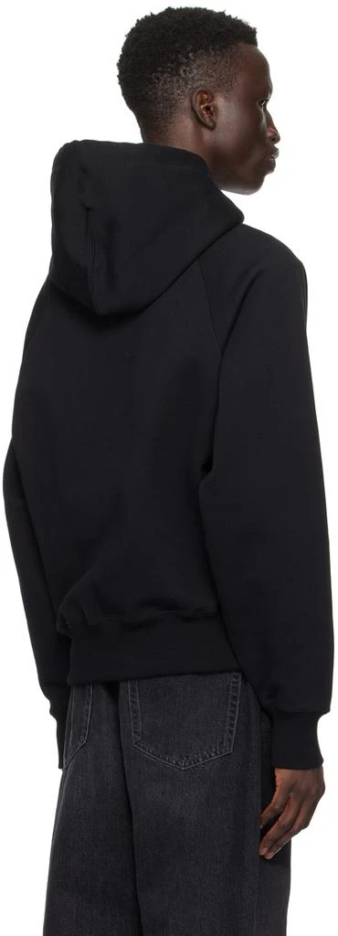 AMI Paris Black Printed Hoodie 3