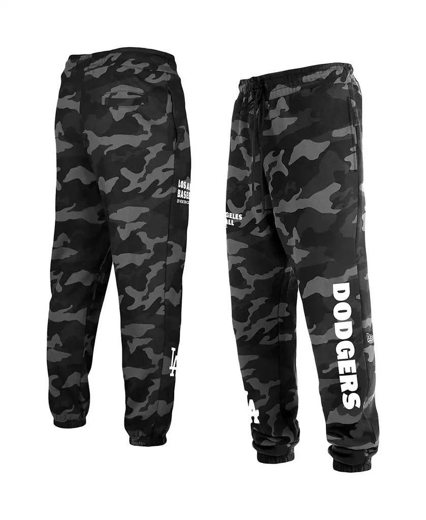 New Era Men's Black Los Angeles Dodgers Camo Jogger Pants 1