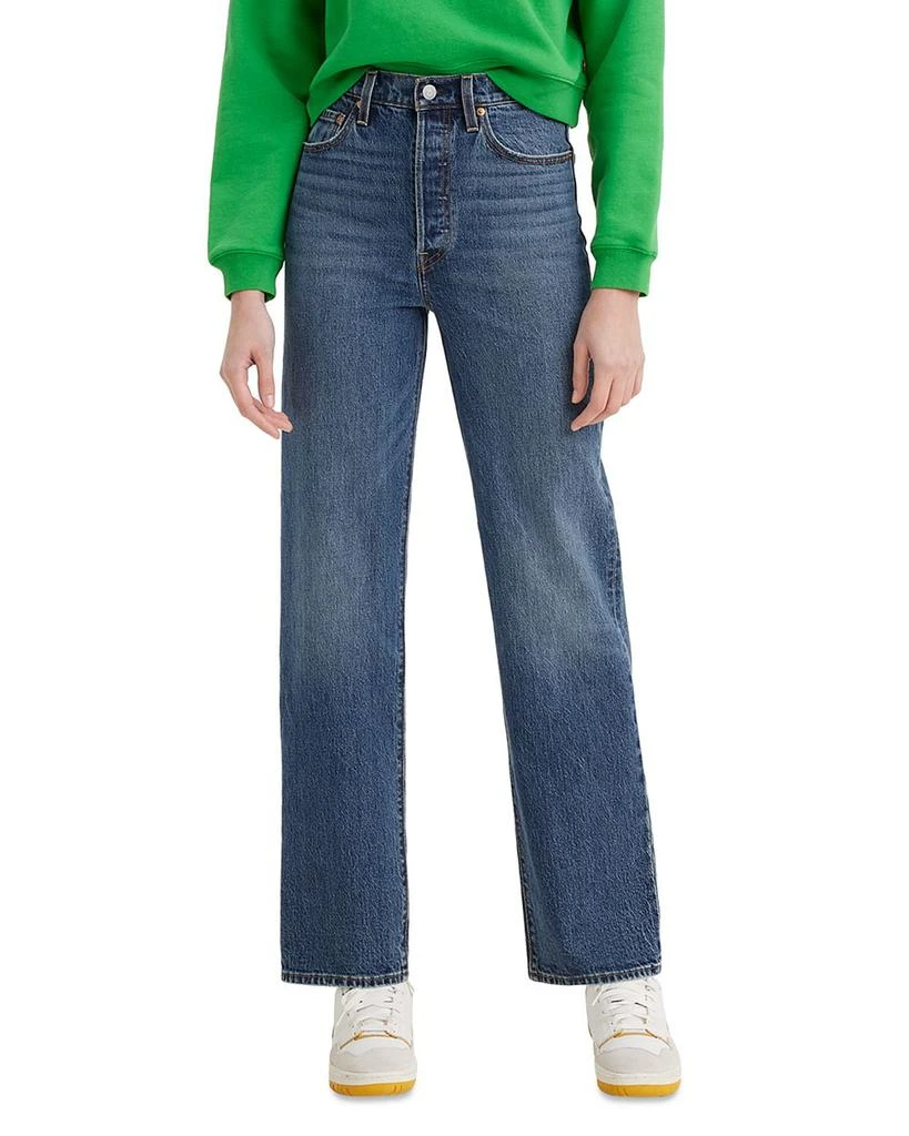 Levi's Ribcage High Rise Straight Jeans in Valley View 1