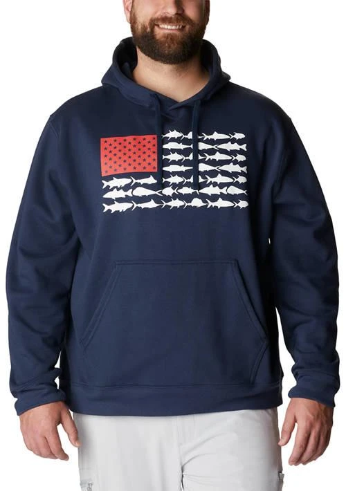 Columbia Mens Big Pfg Fish Flag Ii Hoodie 1