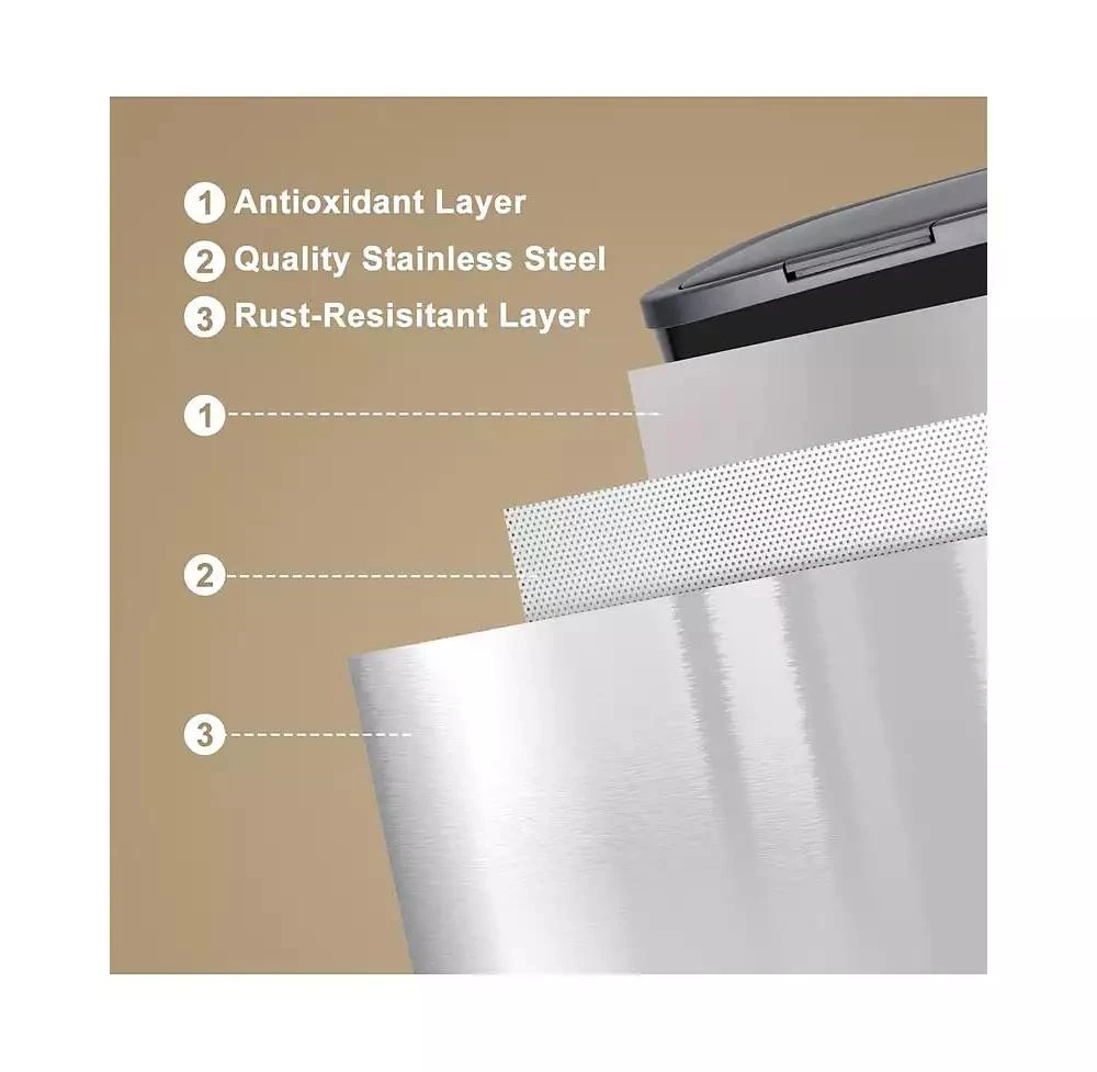 gaomon 14.5 Gallon Automatic Trash Can with Lid - Smart Motion Sensor Design, 55L Capacity, Perfect for Kitchen, Bathroom, Bedroom 
Office 5