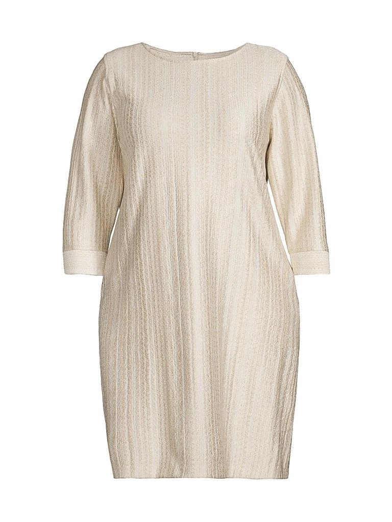 Caroline Rose Golden Glow Textured Knit Knee-Length Dress 1