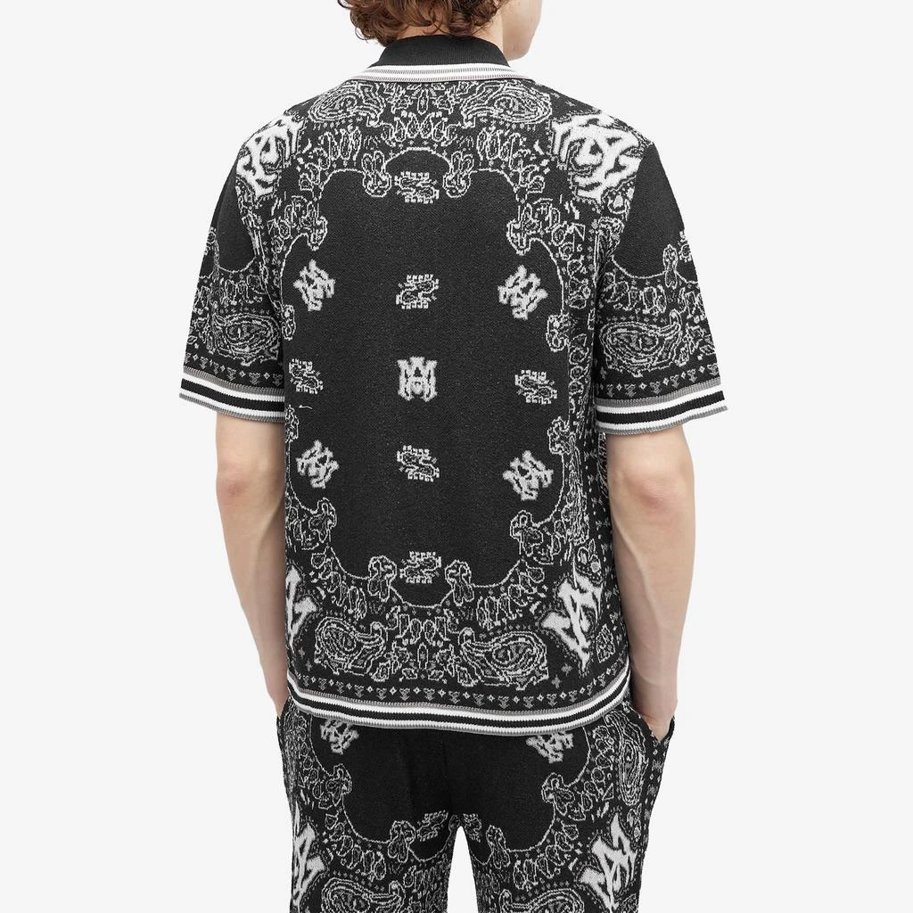 AMIRI AMIRI Bandana Knitted Polo Shirt 3