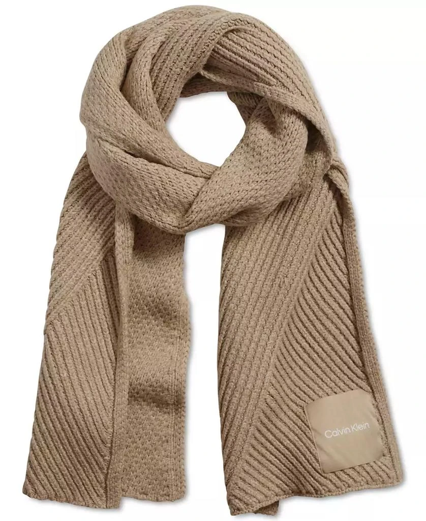 Calvin Klein Chunky Rib Knit Scarf 1